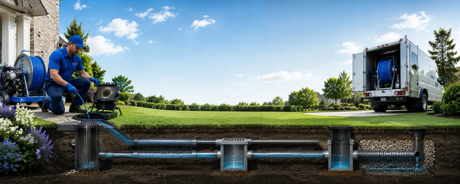 Outdoor drain cleaning information for Blythedale, MO